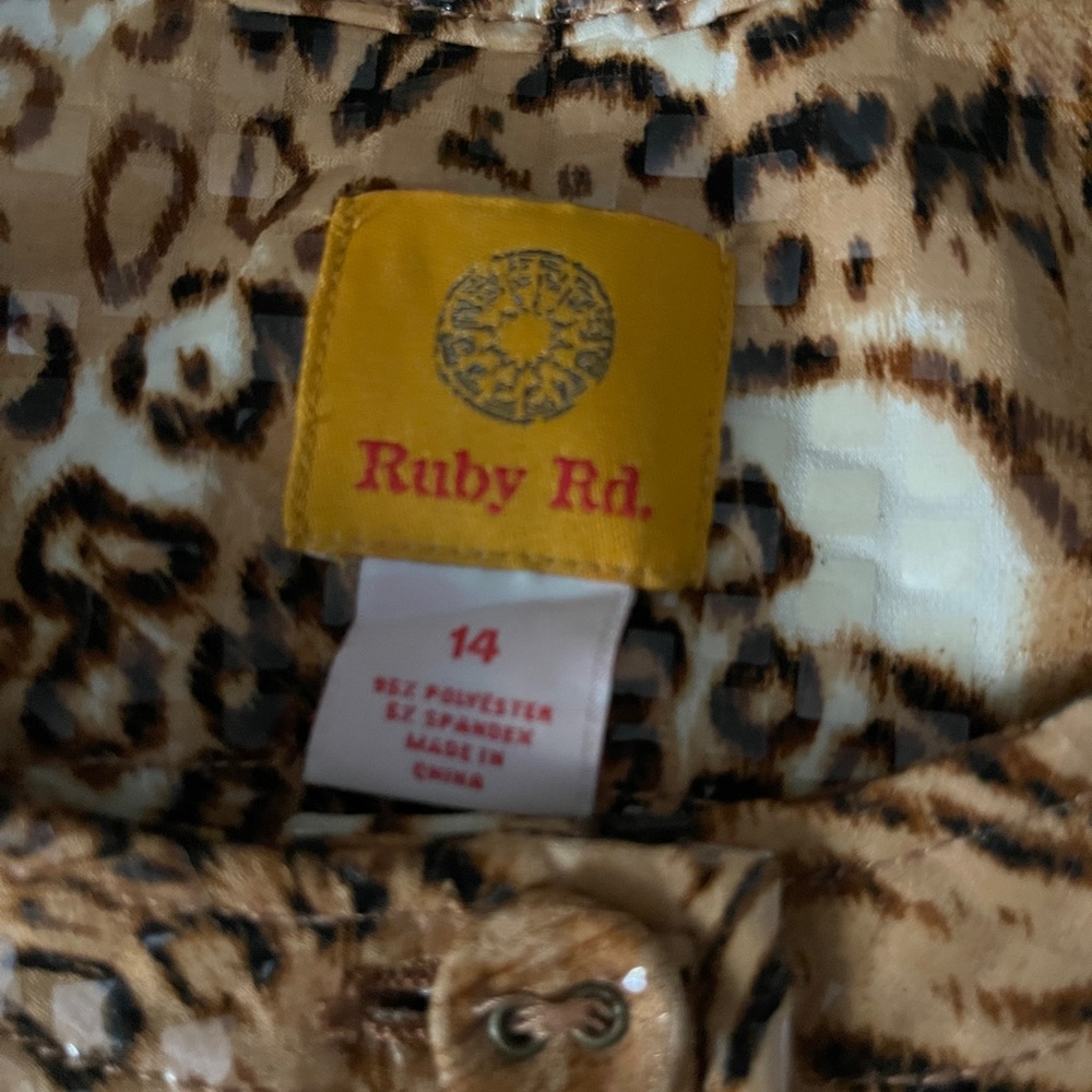 Ruby Rd  Brown/Tan Jacket.   Size 14 - Picture 6 of 7